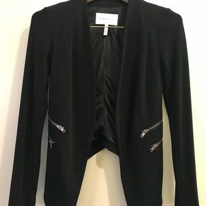 BCBGeneration Black Jacket w/ double zippers XXS